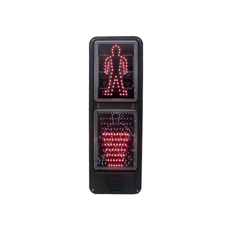 Roadway safety led pedestrian traffic signal light with 2 digital countdown timer
