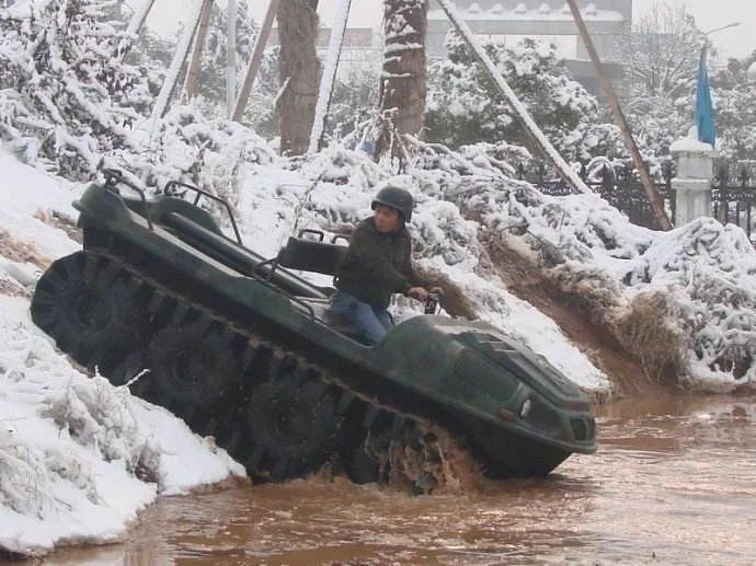all wheel drive all terrain ev vehicle for rescue, Mountain, swamp, river