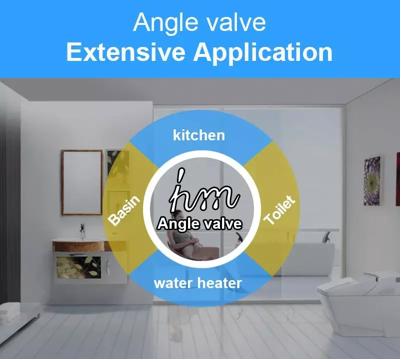 90 degree toilet water inlet control brass angle valve