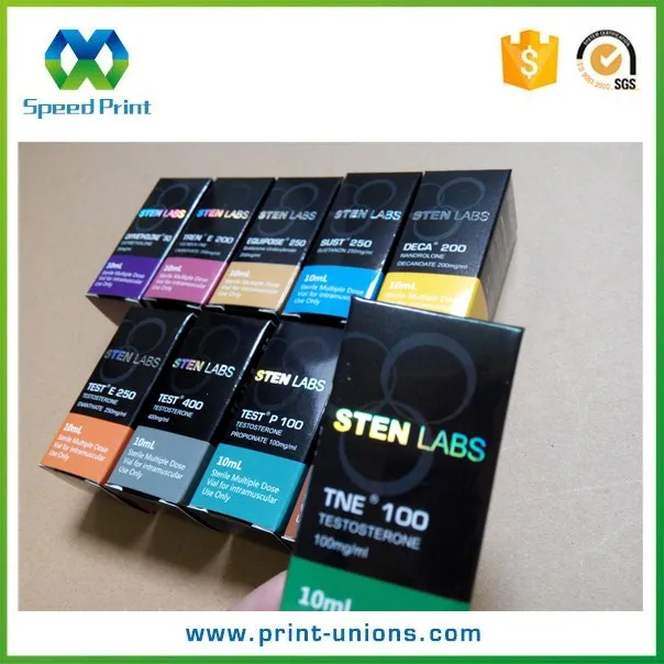 Бесплатные шаблоны тестостерона 10 мл флакон упаковка бумажная коробка голограмма