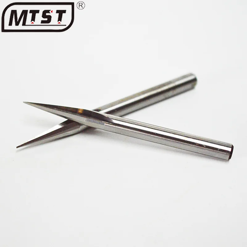 10mm Woodworking engraving machine milling cutter type cutter double-edged straight groove ball-end pointed cutter