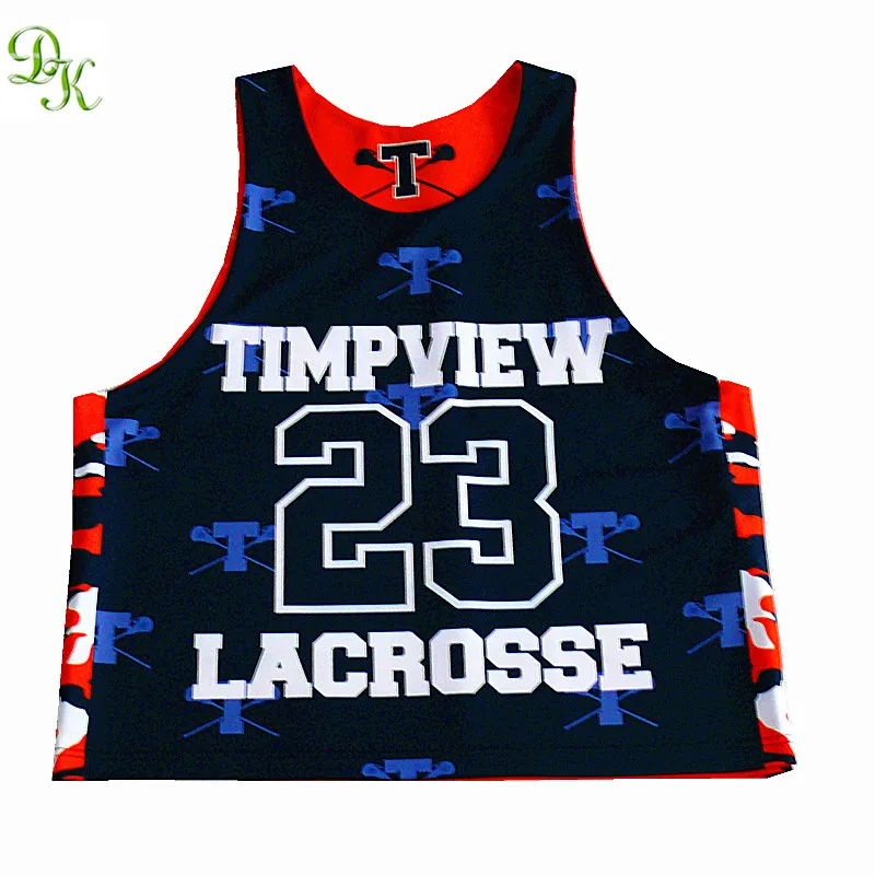Wholesales cheap lacrosse jerseys with dye sublimation custom lacrosse jersey