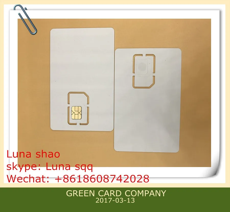 
2019 hot selling 4G LTE SIM Card for worldwide Telecom provider 