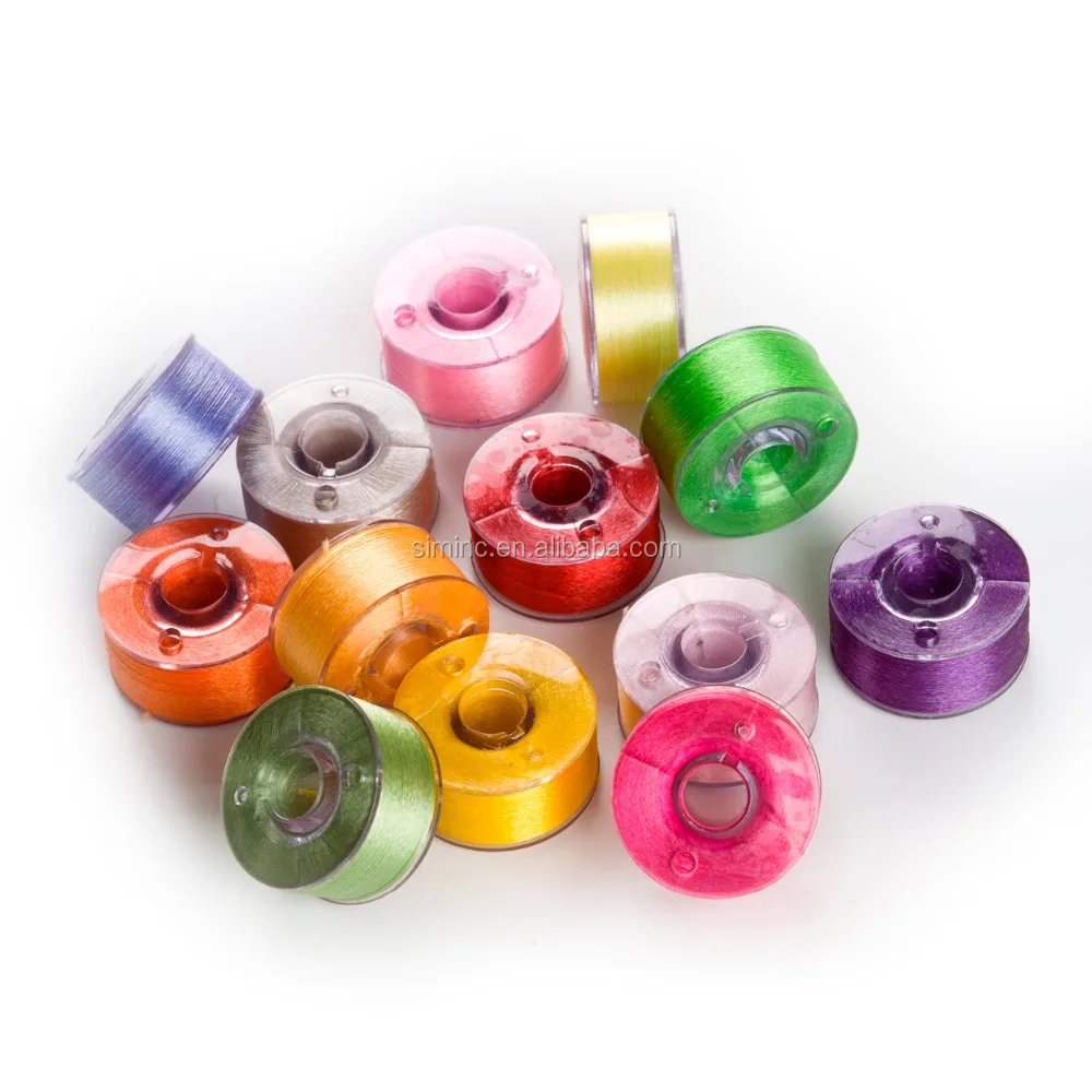 
Prewound bobbins embroidery thread in Bobbin Box Organizer for home/commercial embroidery machines 