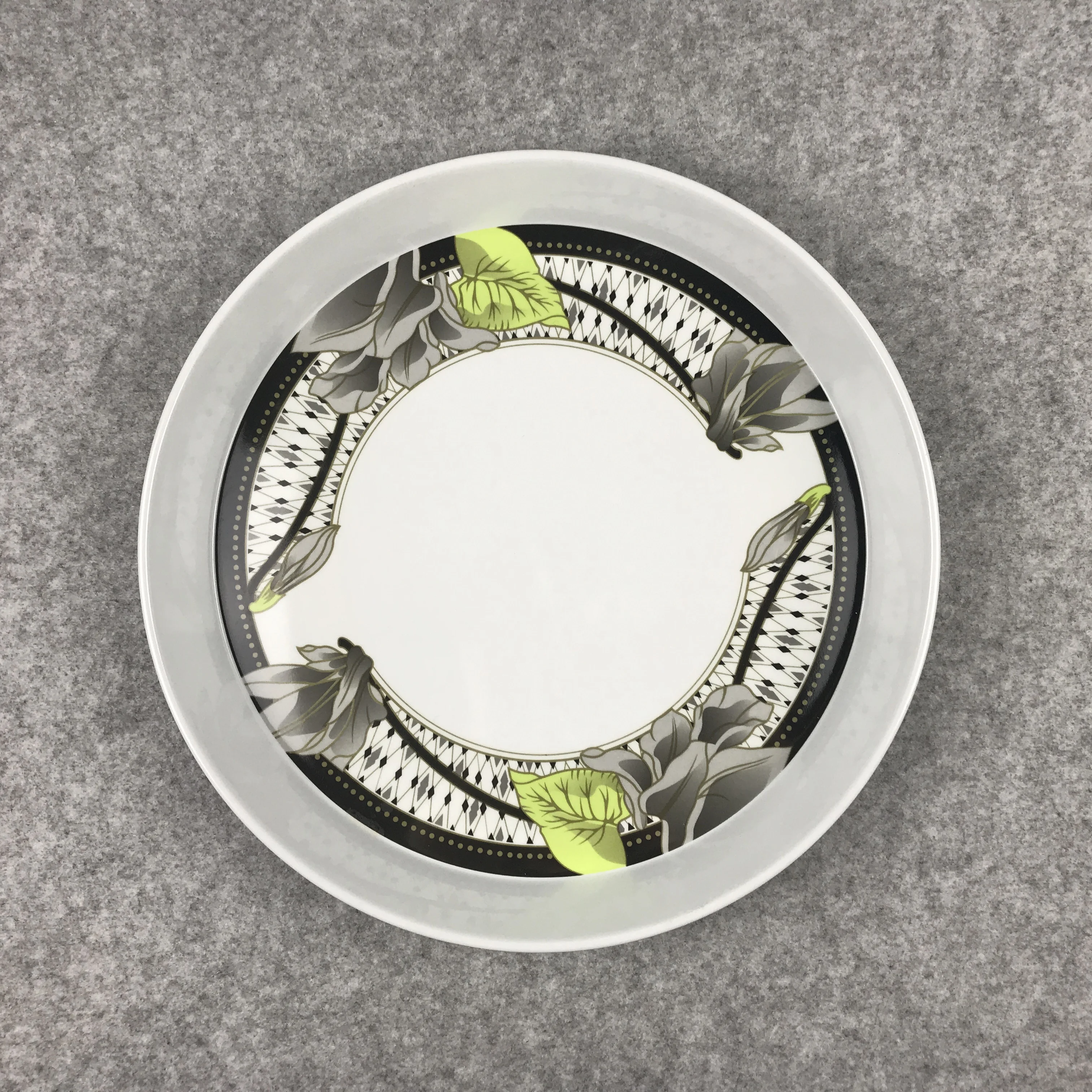 35 cm plastic melamine food round serving tray