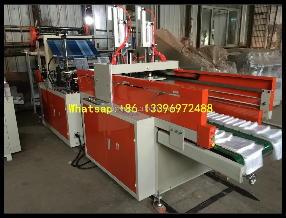 4 Line T shirt Shopping Bag Making Machine