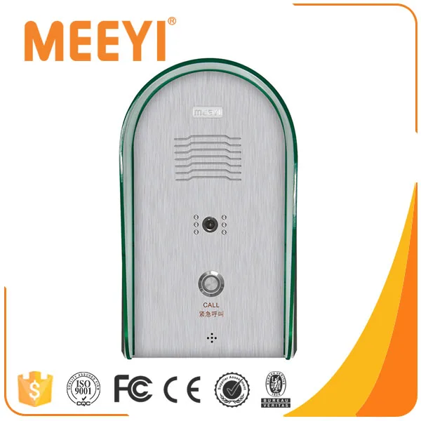Meeyi Hands-Free трансляции вызова внутренней связи ip видеодомофон с дождевик