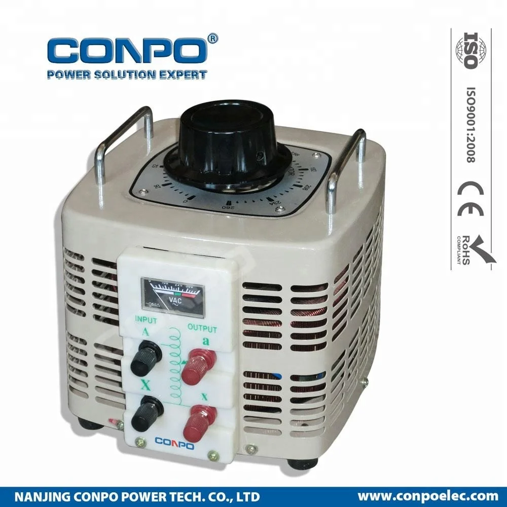 TDGC2-3000VA 3kva Single 1Phase Variable Transformer Contact Voltage Regulator 220V/110V input & 0~250V/0~130V output CE RoHS