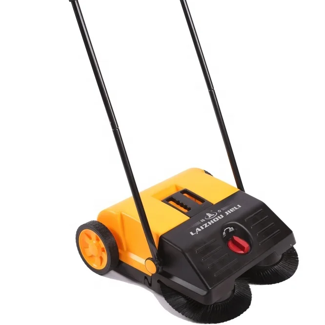 
convenient smart street walk behind leaf small debris dust industrial manual sweeper 