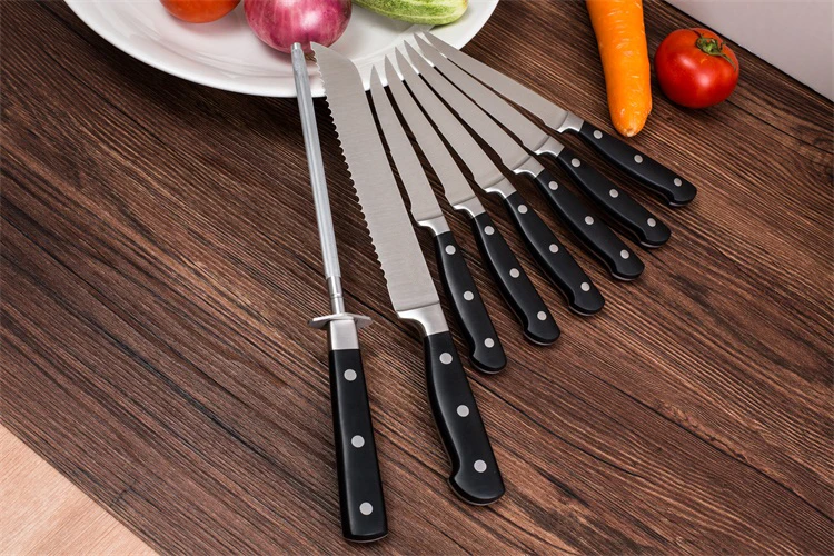 
15 Piece Forged Full Tang Kitchen Cutlery Knife Set 