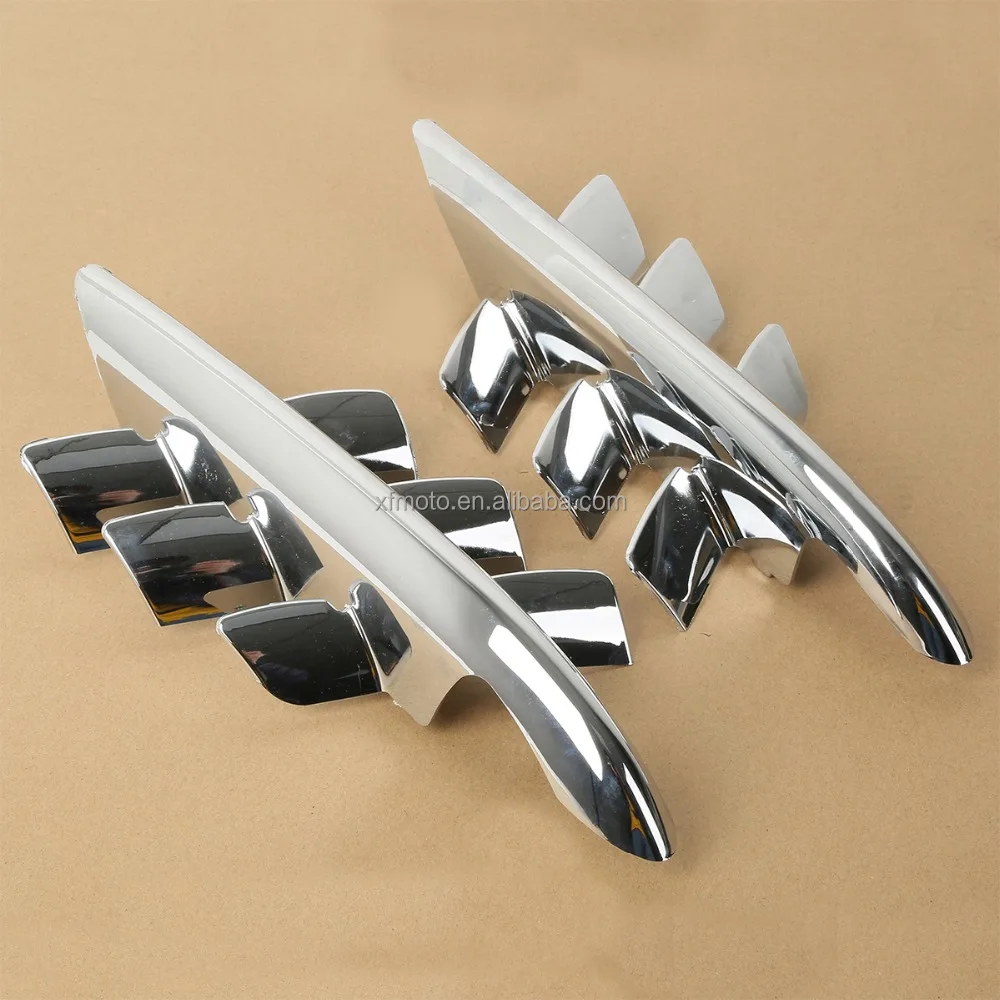 TCMT Chrome Shark Gills Fairing Accents For Honda Goldwing GL1800 GL 1800 2001-2010 XF29011919-E