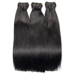 True length 16 inch virgin brazilian super double drawn hair, mink straight human hair with closure