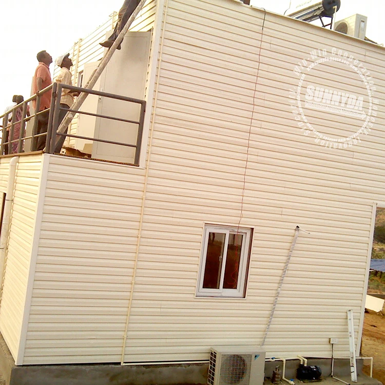 Dubai contained container house galvanized steel frame prefab houses