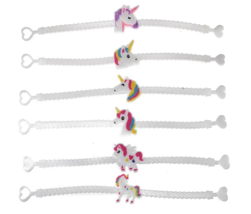 Fashion Lovely Animal Unicorn Bracelet Wristband Kids Mix Styles Charm Birthday Party Festival Gift Bracelets