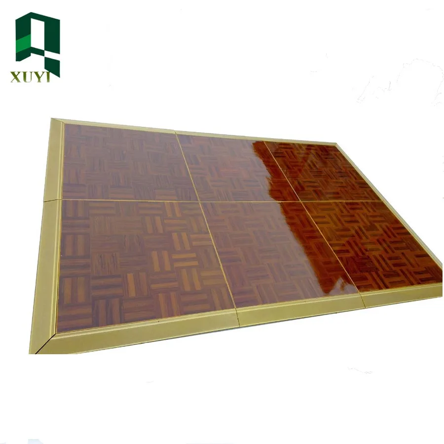 4x4ft pine wood timber easy setup wood dance floor wedding