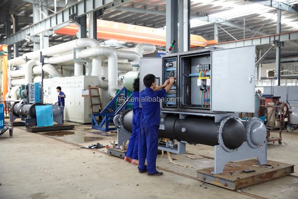 Water Cooled Style Unit Part Industrial Water Screw Chiller Price