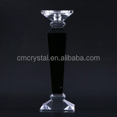 Black Candle Holder Single Head Candlestick For Home Wedding Centerpieces Customized Solid Color