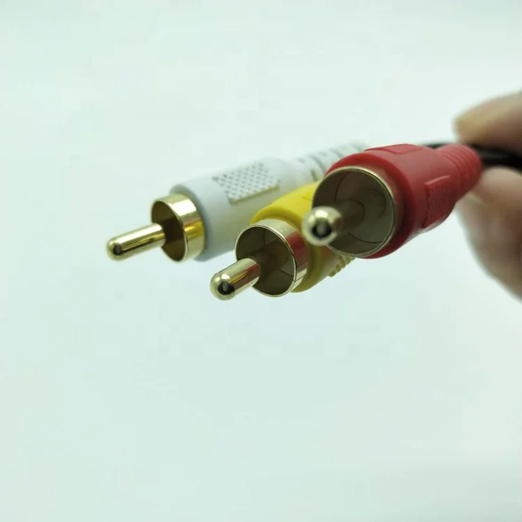 
Custom CD DVD Receiver Stereo cord AV cable male 3 RCA extension audio video cable 