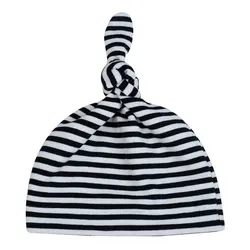 Stripe Baby Beanie hat Comfortable Baby Knot Hat