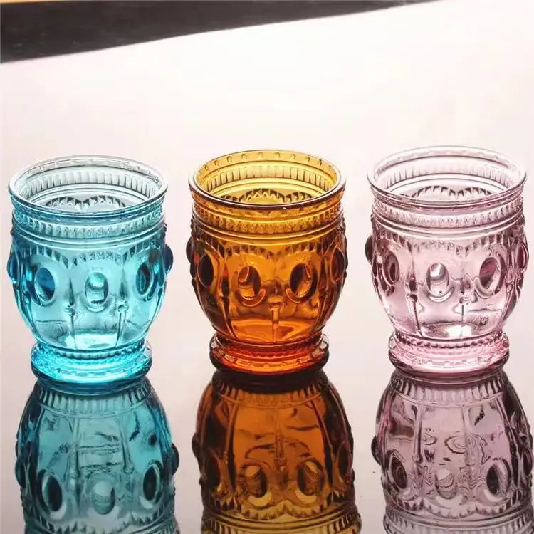 Best selling European Style China Factory Wedding Supplies Wholesale Cheap Stem Colored Diamond Wine Glass