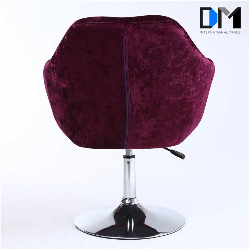 Living Room Furniture Purple Velvet Swivel Chair For Living Room