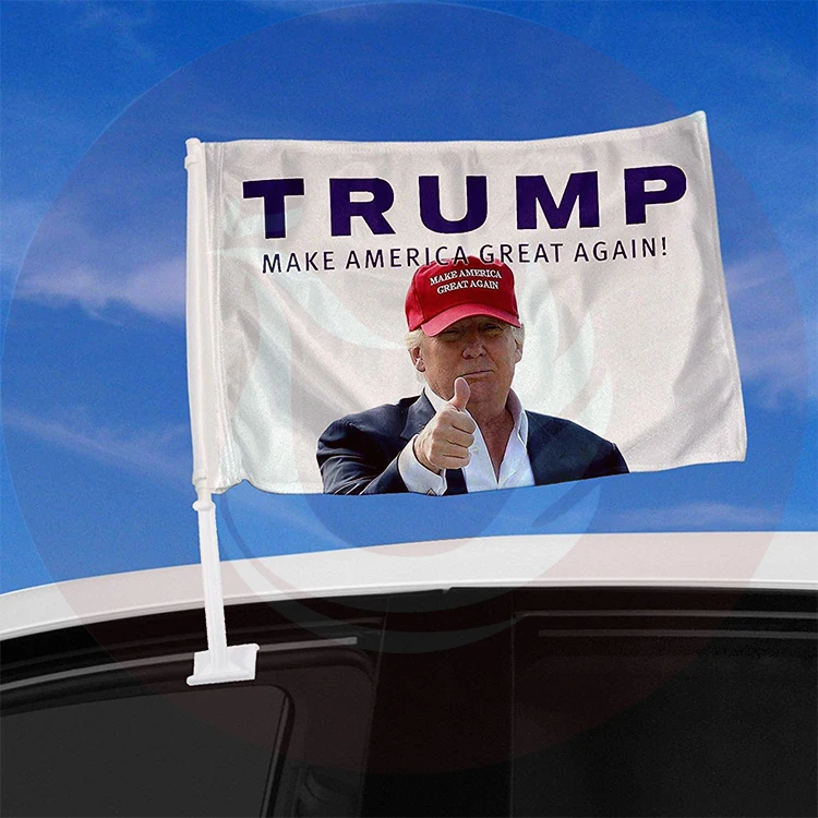 
Custom Double Side 12x18 Inches Trump Elect Car Window Flag 