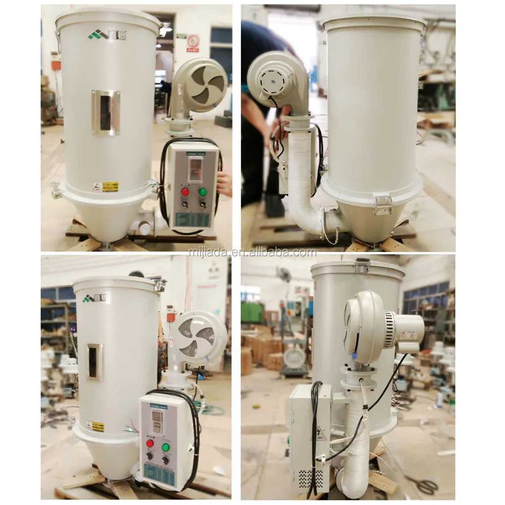 
PID Temperature Hot Air Stainless Steel Plastic Hopper Dryer for Plastic Material and Injection Machine 