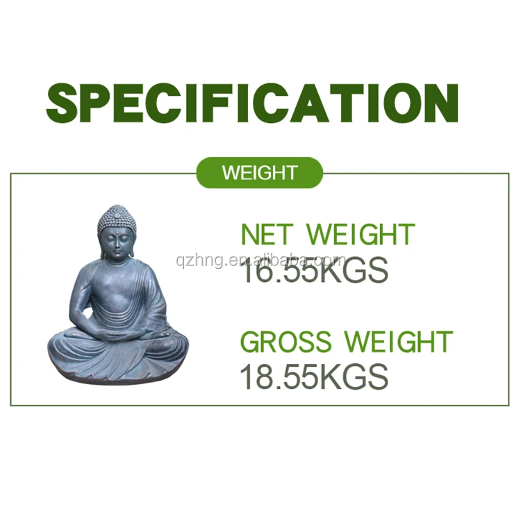 Hot Sale GRC Stone Sitting Chinese Buddha Statue