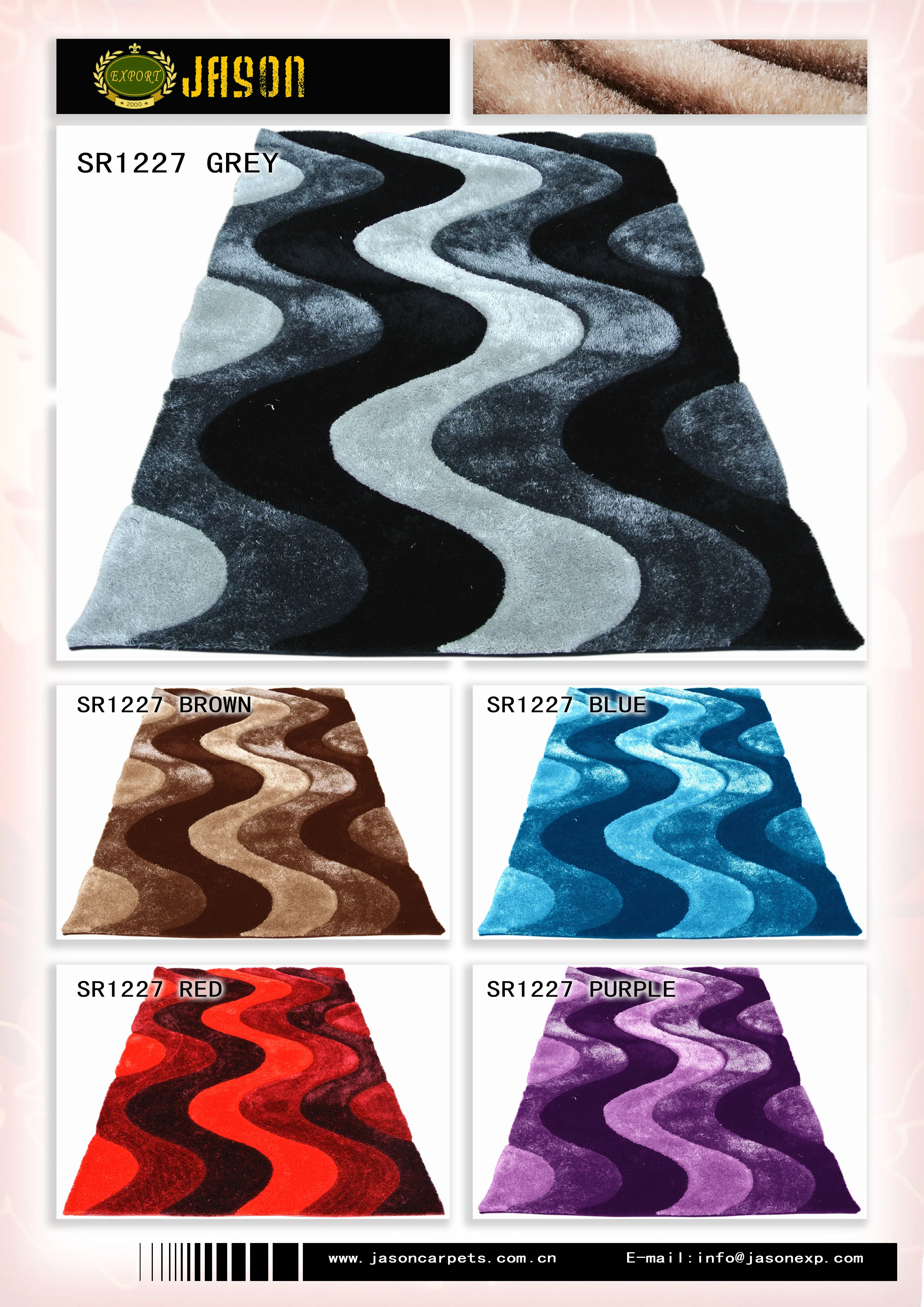 Modern large rug kids room carpet bedside mats non-slip carpets for Bedroom 3d Shaggy carpets and rugs