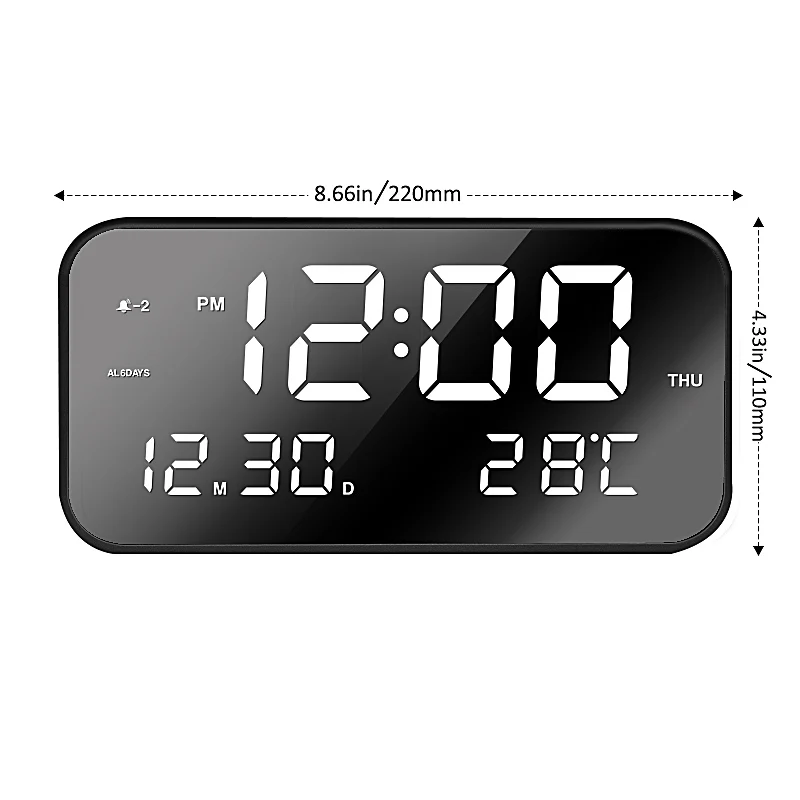 Home Decoration Light Alarm Clock LED Digital Desk Smart Alarm Clock for Teenager