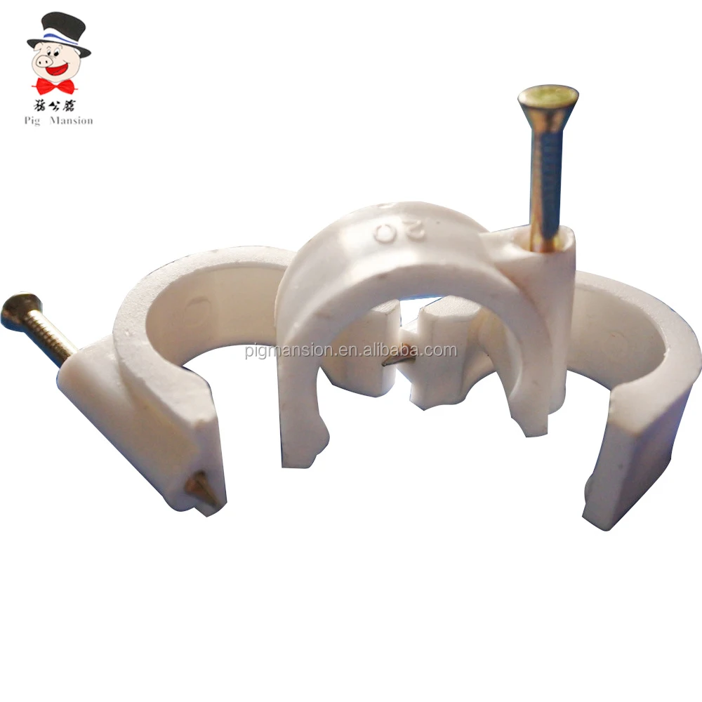 
 Дешевые цены формы U Ногтей Кабельные Зажимы Пластиковые кабель  