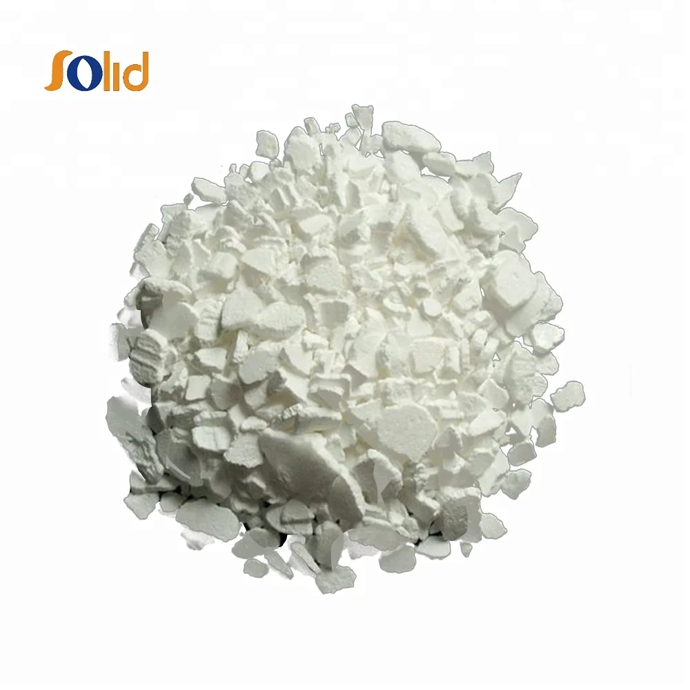 Calcium chloride 74%-77% white flakes superdry calcium chloride