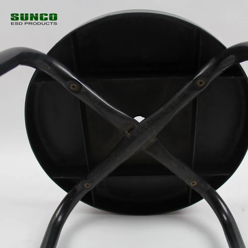 Black Round Plastic ESD Stool Anti-static Chairs wholesale in China