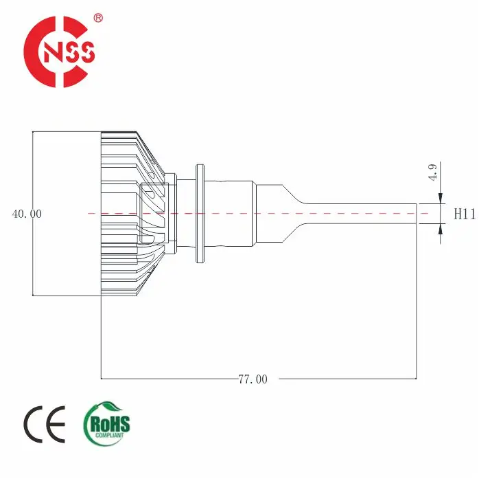 NSSC F1 LED Car Headlight 9005 Factory Direct 30W High Lumens 4000lm output