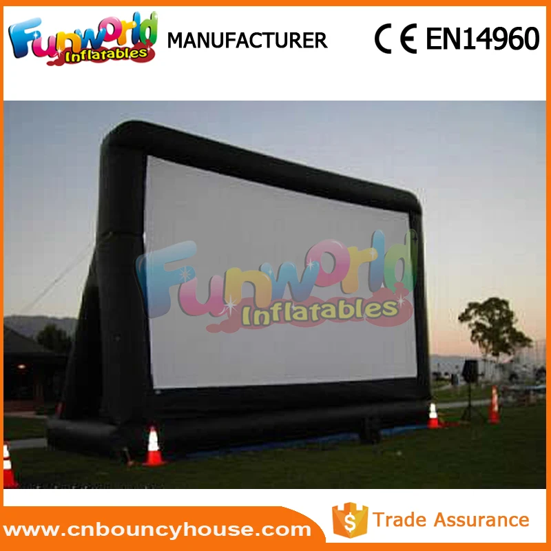Portable inflatable billboards advertising cinema screen inflatable movie screen