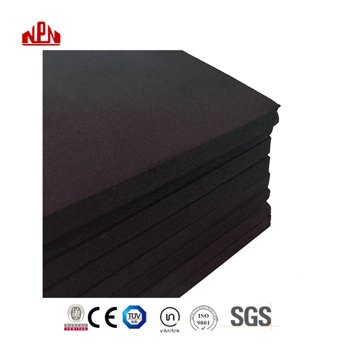 Черный водонепроницаемый противоударный прочного неопрена поролон, ткань резиновая лист
