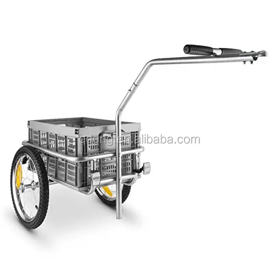 Bicycle Trailer with with Tall Shaft Transport Box with 70 Litre