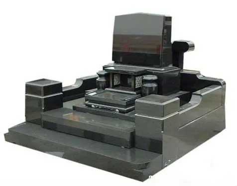 JK shanxi black granite korea tombstone and monument