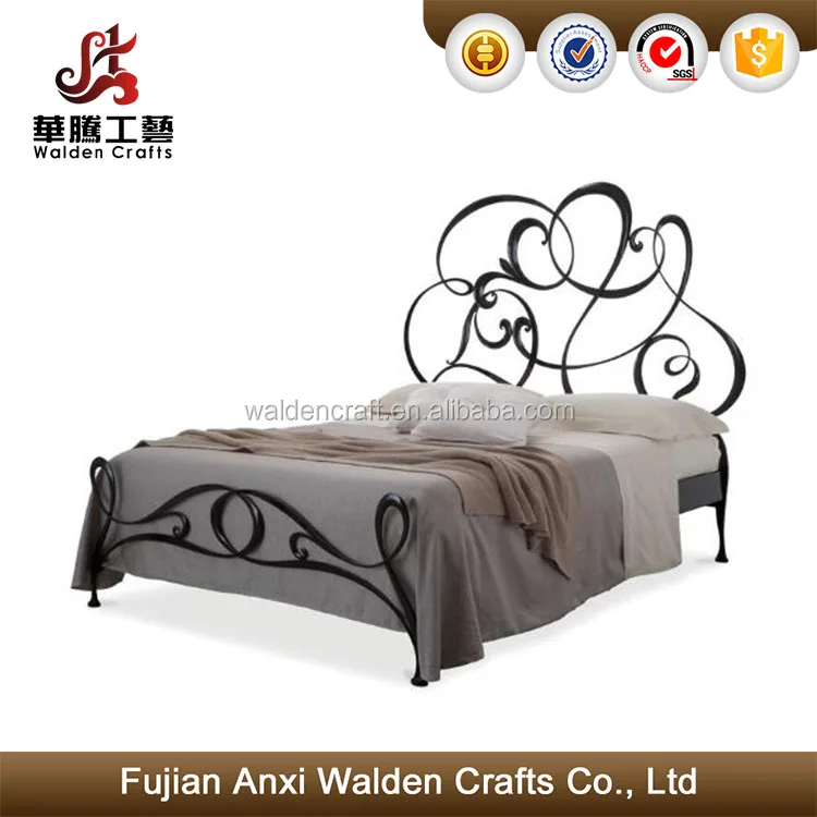 Modern style iron double bed
