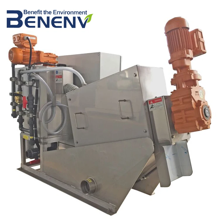 
Easy maintenance sludge dewatering equipment screw filter press 