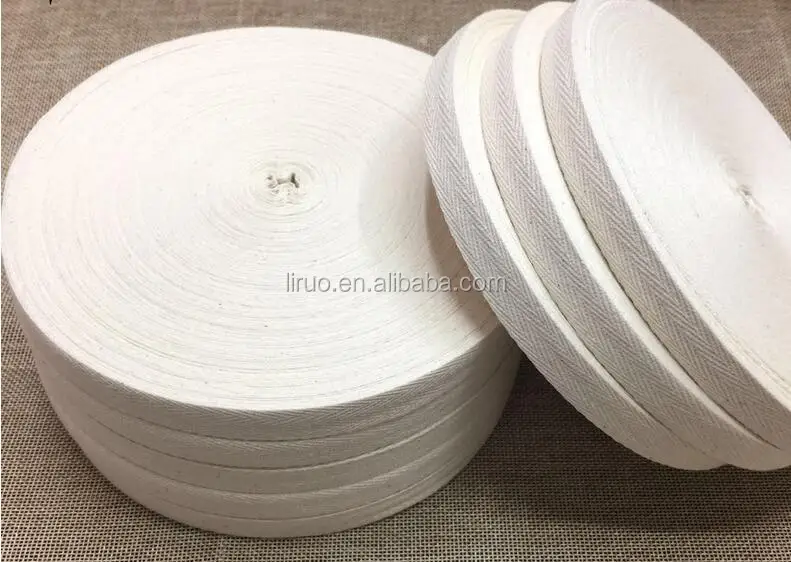 10mm nature color100%cotton webbing
