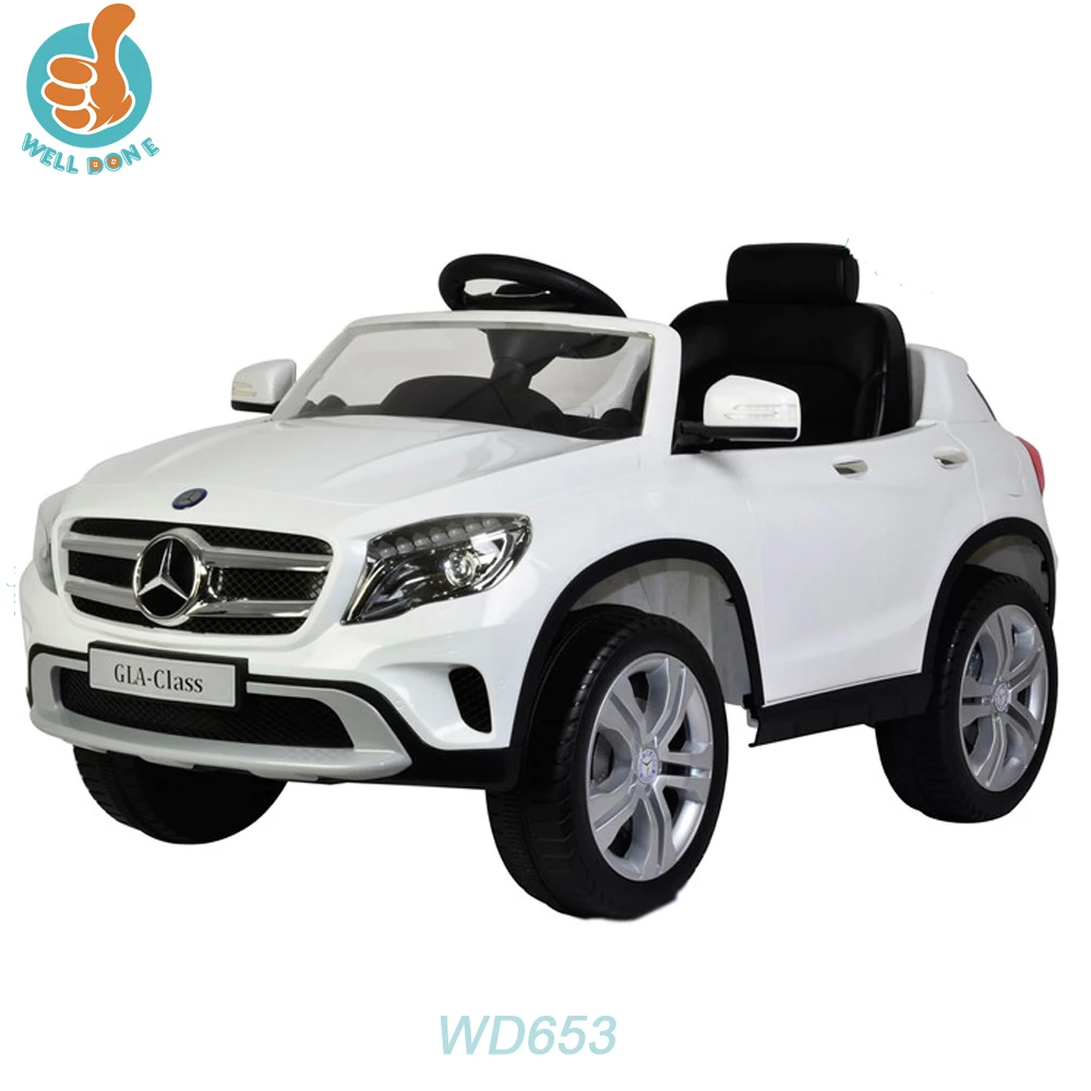 Licensed GLA wholesale ride on battery operated kids baby car, 2.4G R/C including WD653