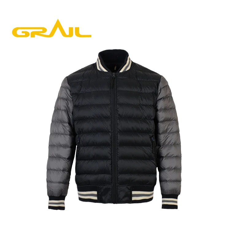 Online shopping soft warm european nylon foldable down jacket for men clothing