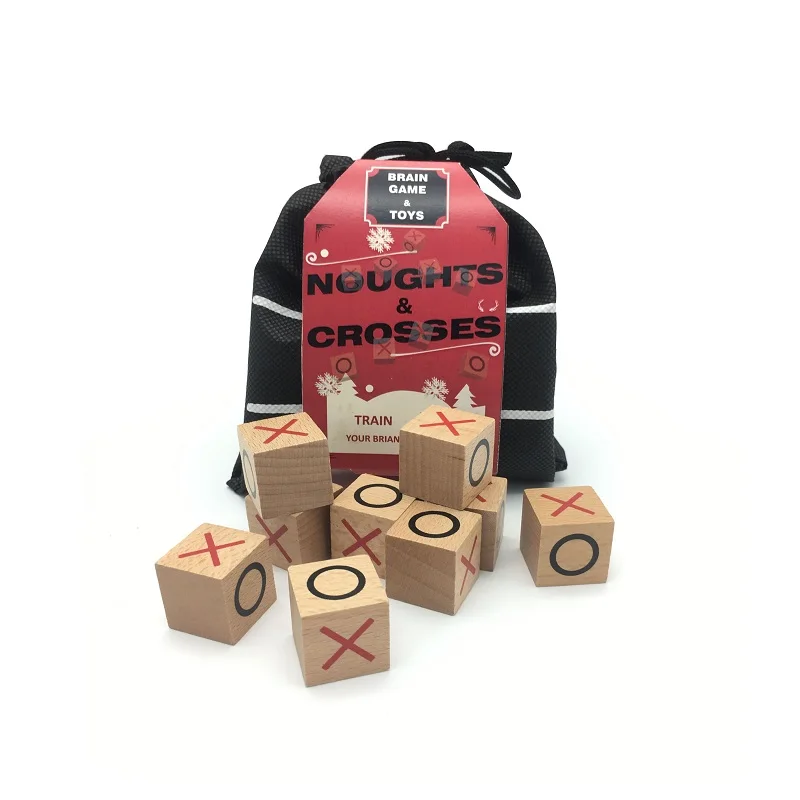Christmas gifts noughts and crosses tic tac toe wooden games