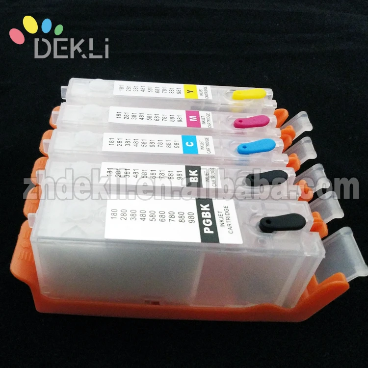PGI680 681 High quality Refillable ink Cartridge for Canon TS9160 TS9560 Reset CISS cartridge with chip