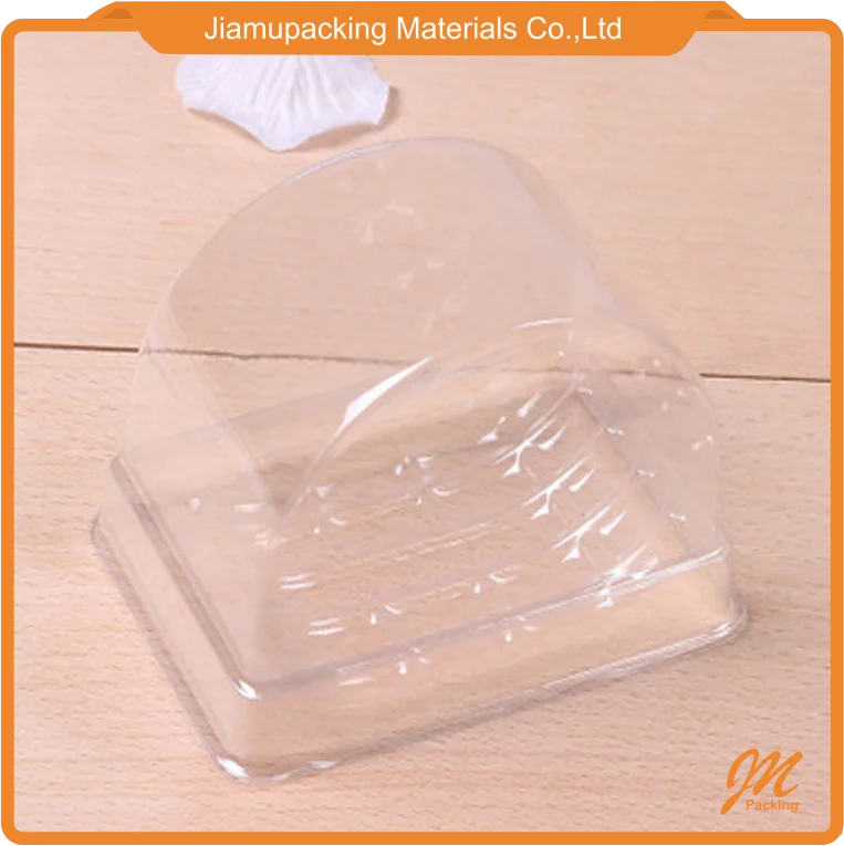 Nice slice cake muffin packaging box, divided biscuit box with clear window
