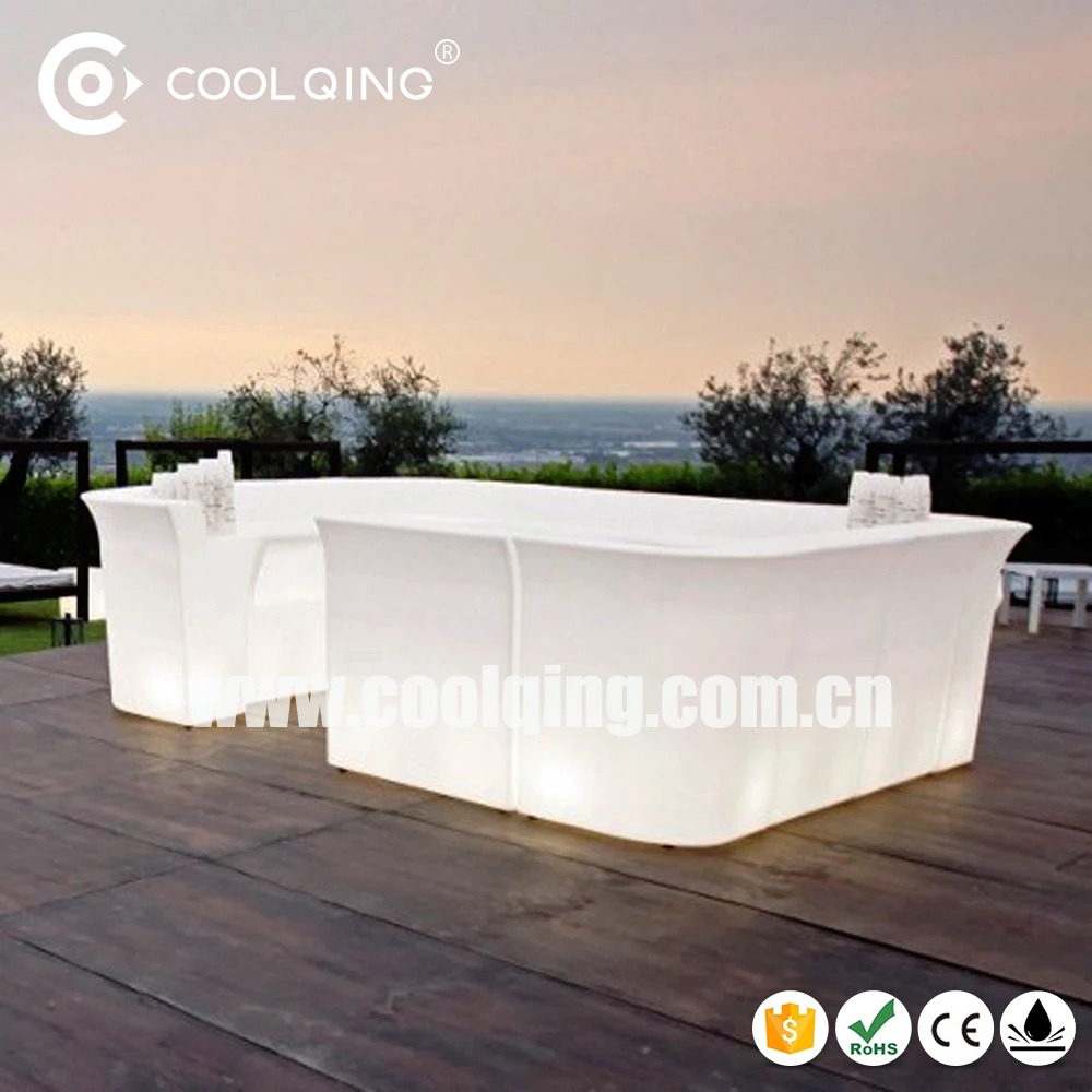 Cool Illuminated led bar counter/pe disco lighting bar counter