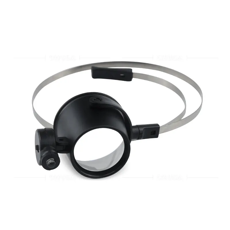 15X30mm watch repair magnifying glass LED head wearing magnifier