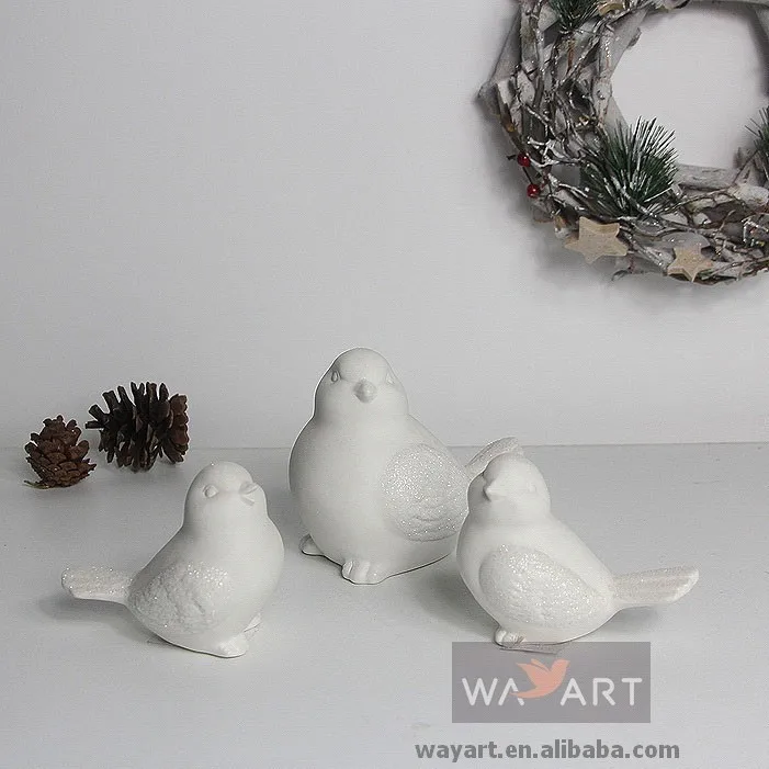 
Lovely White Ceramic Bird Ceramic Bird Figurine 