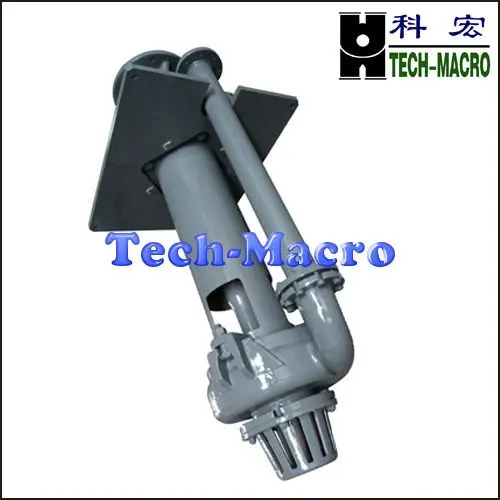 
Metal lined corrosive vertical sump pump, submersible centrifugal pump for mineral processing 